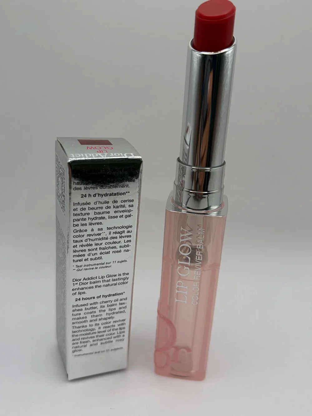 Dior Lip Glow Color Reviver Balm — Red with Pink Case